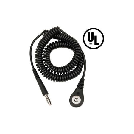 Desco Industries Inc Desco Jewel MagSnap Coil Cord 12 Ft 0 Thermoplastic Elastomer - Black 9181